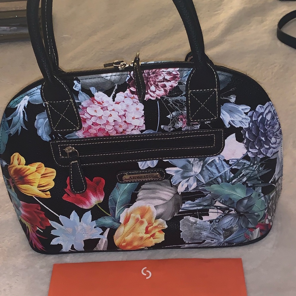Stone & Co floral satchel